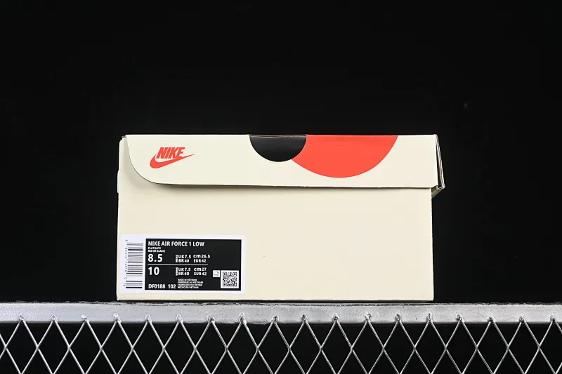 All categories Nk Air Force 1 Air Force series Nk Air Force 1 Low Air Force low-top Nike Air Force 1'07 Low Stusi co-branded beige gray black woven label Air Force 1 low-top casual sneakers DF0188-102